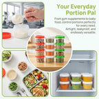 EONJOE 4oz Airtight Plastic Food Storage Containers - Image 7