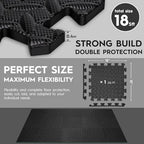 18 Pcs EVA Foam Floor Tiles, Puzzle Exercise Mat Set - Image 5