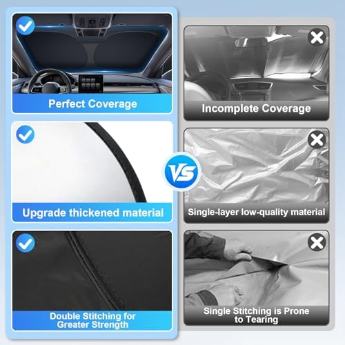 JUSTTOP Windshield Sun Shade for 2020-2026 Toyota Corolla Accessories | - Image 6