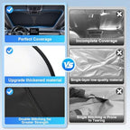 JUSTTOP Tesla Model 3/Y Windshield Sun Shade | Custom Fit & Foldable Sun Visor - Image 6