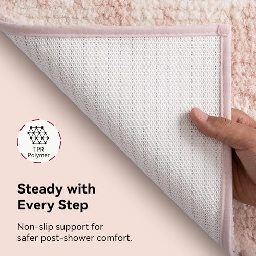 GRANNY SAYS Pink Daisy Bathroom Rug, Cute Bath Mat - Image 7