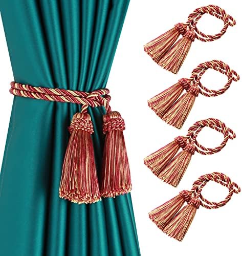 Curtain Tiebacks Handmade Curtain Holdbacks Rope by fenghuangwu