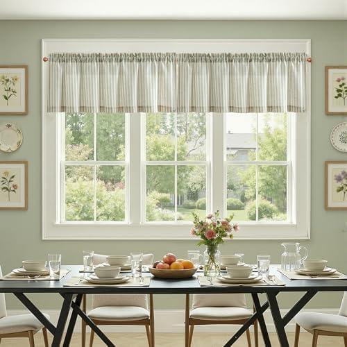 jinchan Linen Boxter Stripe Valances - Image 4