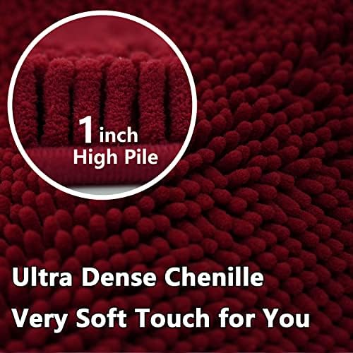BOANKODU Bathroom Rugs Sets 2 Piece, Extra Soft Chenille Bath Mat Absorbent - Image 5