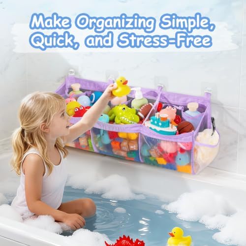 Criusia Extra Large Bath Toy Organizer - Image 7