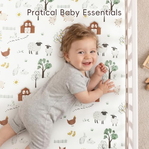 david's kids 3 Pack Mini Crib Sheets, Soft Breathable Premium Pack N Play Sheets - Image 2