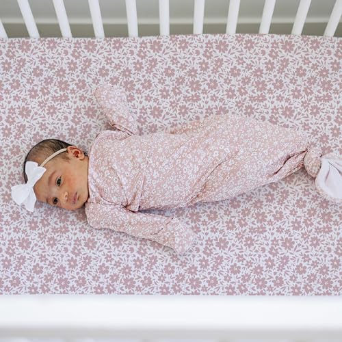 Sorrel + Fern Baby Crib Sheets Neutral, Fitted 2-Pack - Image 3