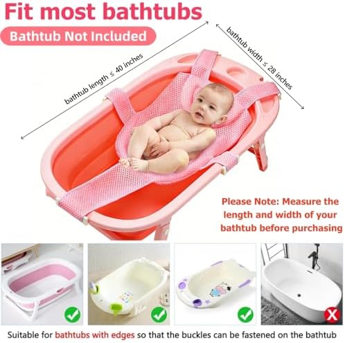 Baby Bath Support Mesh Pad Newborn Bath Tub Seat Net Non-Slip Baby Tub Mat - Image 3