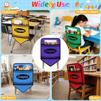 12 Pack Crayon Chair Pockets for Classrooms 17x18 Inch Seat Sacks - Image 7