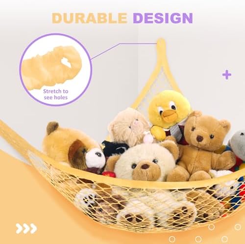 Lazebox Stuffed Animal Net Hammock - Image 4