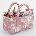 Small Storage Basket Organizer, Mini Fabric Floral Storage Baskets - Image 4
