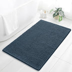 Chenille Bathroom Rug 36"x60" Blue, Large Plush Bath Mat by Kildoss