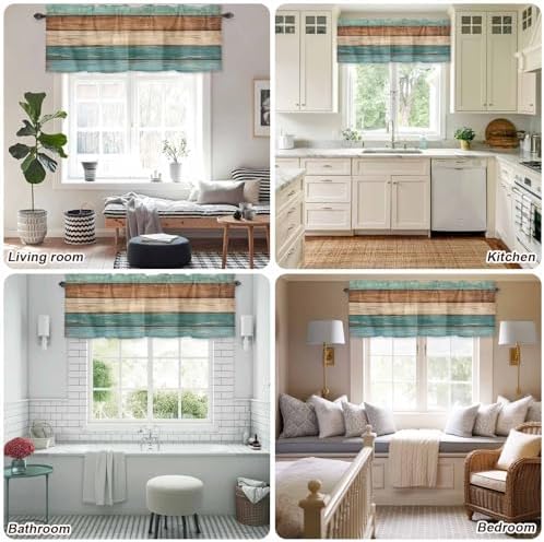 Farmhouse Kitchen Curtains Valances - Image 5