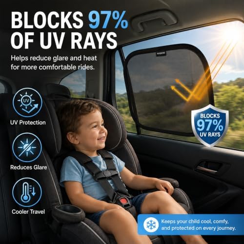 2-Pack Car Window Shades by Enovoe - Image 2