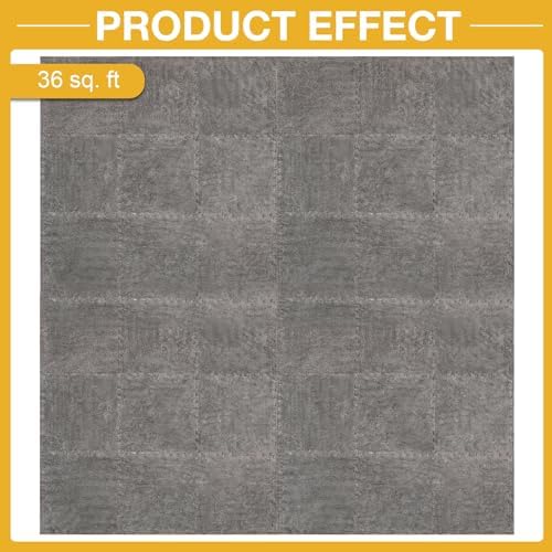 ZENOWICK 36 Pcs Plush Interlocking Carpet Tiles, Puzzle Play Mats - Image 4