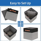 Temary 11 x 11 Cube Storage Bins Fabric Storage Cubes - Image 7