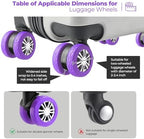 8Pcs Upgrade Luggage Wheel Covers, Travel Accessories - Image 5