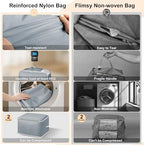 Comforter Storage Bag - 130L Large Capacity Blanket Storage Bags 3-Layer Ultra - Image 4