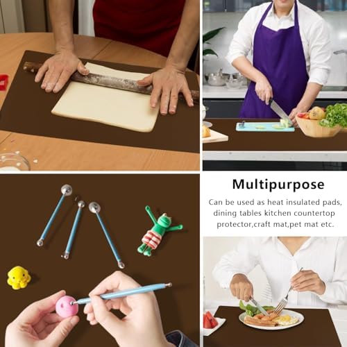 Extra Large Silicone Mat, Kitchen Counter Mat Placemats - Image 5