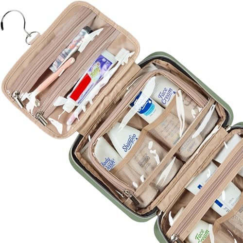 NISHEL Travel Toiletry Bag for women, Portable Hanging makeup Organizer - Image 4