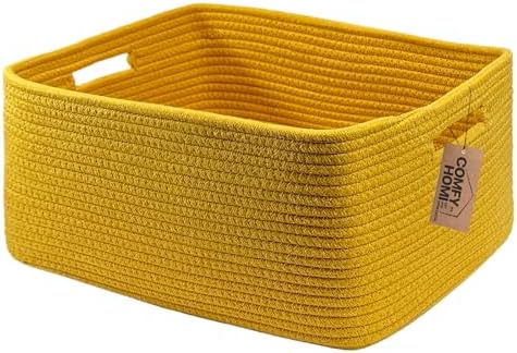 COMFY-HOMI Cotton Rope Woven Basket by COMFY-HOMI