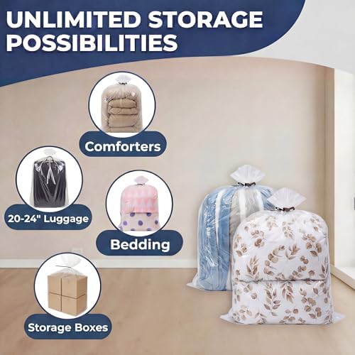 Wowfit Large Plastic Bags for Comforters & Pillows, 5 CT, 1.6 Mil - Image 5