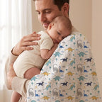 GLLQUEN BABY Muslin Swaddle Blankets 4Pk Receiving Blanket Large 35" x 40" - Image 3