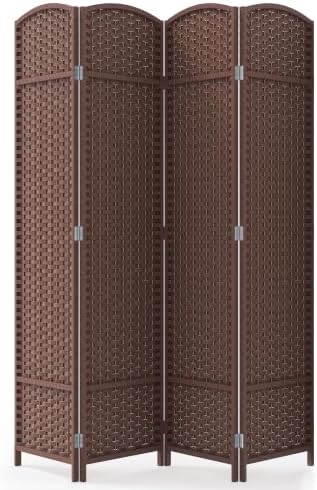 JOSTYLE Outdoor Privacy Screen 4-Panel Folding Room Divider Space Partition by Jostyle