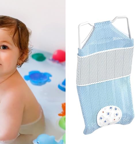 Fafeicy Baby Bath Seat Support Non Slip Mesh Cushion Portable Bath Tub Seat Net - Image 3
