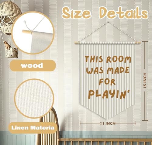 RTXLEZM Playroom Decor Banner, This Room Was Made - Image 7