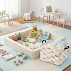 Kid Cute Rectangle Storage Basket Baby Toy Clothes Storage Bin Nursery Playroom - Image 7