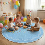 GarveeHome Round Rugs 6ft Scalloped Washable Circle Rug - Image 3