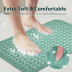 Non Slip Bathtub Mat Bath Shower Mat Mars Green 17"x30" Standard - Image 6