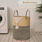 JMvicyroam 100L Cotton Rope Laundry Basket Hamper - Image 5