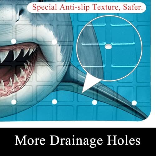 Shower Mat Non Slip, 3D Shark Anti Slip Bath Mat - Image 2