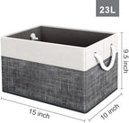 Fab totes Storage Bins 3-Pack, Foldable Storage Baskets - Image 3