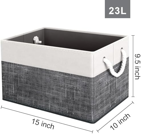 Fab totes Storage Bins 3-Pack, Foldable Storage Baskets - Image 3
