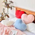 XVTRU Ivory Heart Pillows, Cute Heart Decorative Pillow, Heart Shaped Throw - Image 4