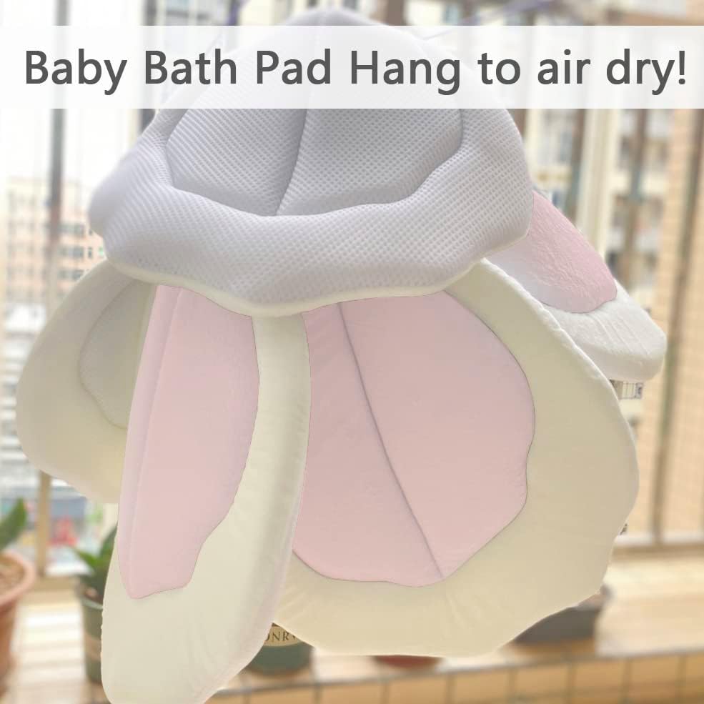 Baby Bath Pad for Infants & Newborns — Soft Petal Shape Bathtub & Sink Support - Image 5