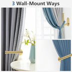 Curtain Tiebacks Hooks Wall Mounted, Curtain Holdbacks Screw-in, Curtain Holders - Image 6