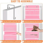 Over The Door Organizer Storage Large Capacity Hanging Bedroom Storage - Image 3