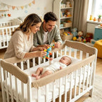 Cot Rail Protector, Adjustable Strap Bed Rail Cover - Image 2