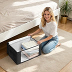 Fab totes 35L Closet Organizers, Foldable Under Bed Storage Containers - Image 5