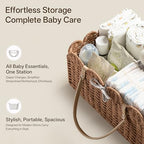 HBlife Large Baby Diaper Caddy, Paper Rope Storage Baskets Nursery Bin - Image 4