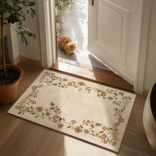 2x3 Washable Small Rug for Entryway: Soft Door Mat Indoor Entrance Non Slip - Image 4