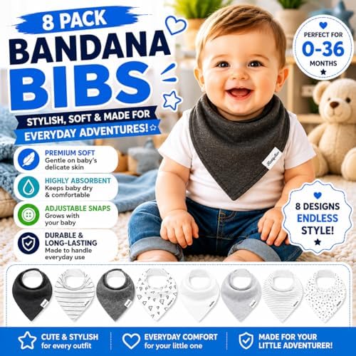 KiddyStar Premium Organic Cotton Bibs - Image 2