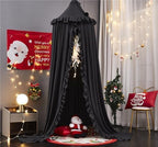 VETHIN Bed Canopy for Girls, Princess Round Dome Dreamy Mosquito Net Bedding - Image 6