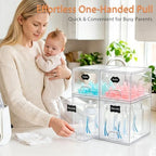 TOOGE Stackable Baby Bottle Organizer: Acrylic Bottle Organizer Baby Storage - Image 4