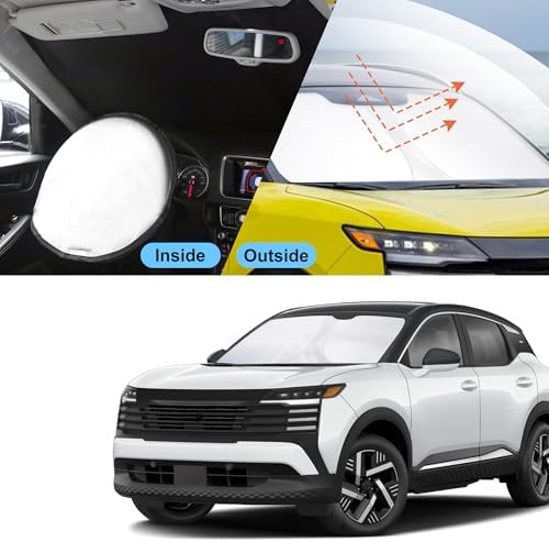 TINGLU Sun Shade for Nissan Kicks 2025 2026 Accessories Windshield Sun Shade - Image 6