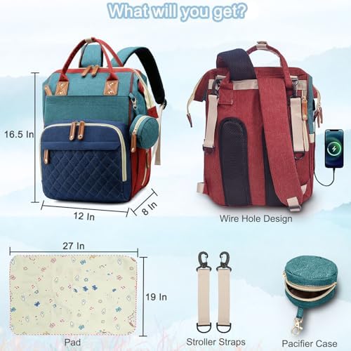SHITIESHOU Diaper Bag Backpack Baby Bag, Baby Girl Boy Diaper Bag - Image 6
